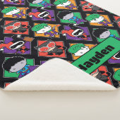 チビ(小さくかわいく書いた感じ)ジャスティスリーグ悪役パターン シェルパブランケット (3/4)