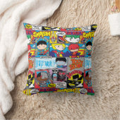 チビ（小さくかわいく書いた感じ）ジャスティスリーグ漫画ブックパターン クッション (ブランケット)