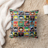 チビ(小さくかわいく書いた感じ)・ジャスティス・リーグのキャラクターパターン クッション (ブランケット)