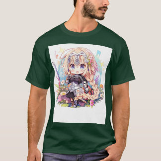 チビ（小さくかわいく書いた感じ）ジャンヌdアーク tシャツ