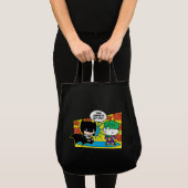 チビ(小さくかわいく書いた感じ)ジョカープランキングチビ(小さくかわいく書いた感じ)バットマン トートバッグ (正面(商品))