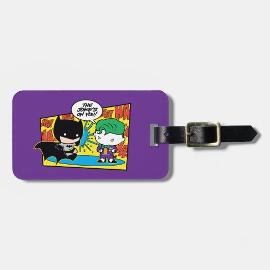 チビ（小さくかわいく書いた感じ）ジョカープランキングチビ（小さくかわいく書いた感じ）バットマン ラゲッジタグ (正面横)