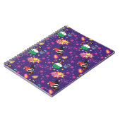 チビ(小さくかわいく書いた感じ)ジョーカーとハーレー模様 ノートブック (左側)