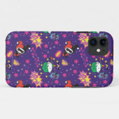 チビ（小さくかわいく書いた感じ）ジョーカーとハーレー模様 Case-Mate iPhoneケース (裏面(横))