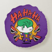 チビ(小さくかわいく書いた感じ)ジョーカー ラウンドクッション (裏面)