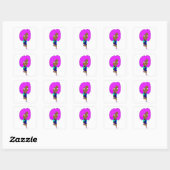 チビ（小さくかわいく書いた感じ） スクエアシール (シート)