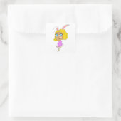 チビ(小さくかわいく書いた感じ) スクエアシール (バッグ)