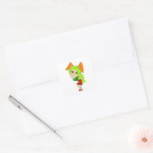 チビ（小さくかわいく書いた感じ） スクエアシール (封筒)