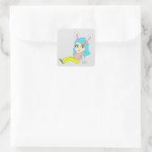 チビ(小さくかわいく書いた感じ) スクエアシール (バッグ)