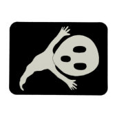 チビ(小さくかわいく書いた感じ)スタイル幽霊広場 マグネット (横)