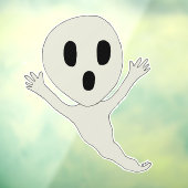 チビ（小さくかわいく書いた感じ）スタイル幽霊 ウィンドウサイン (シート3)
