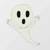 チビ（小さくかわいく書いた感じ）スタイル幽霊 ウィンドウサイン (シート)