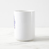 チビ(小さくかわいく書いた感じ)スタイル幽霊 コーヒーマグカップ (中央)