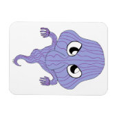 チビ（小さくかわいく書いた感じ）スタイル幽霊 マグネット (横)