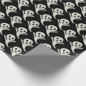 チビ（小さくかわいく書いた感じ）スタイル幽霊 ラッピングペーパー (角)