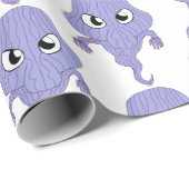 チビ（小さくかわいく書いた感じ）スタイル幽霊 ラッピングペーパー (ロールコーナー)