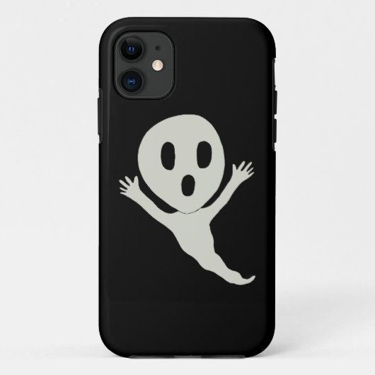 チビ(小さくかわいく書いた感じ)スタイル幽霊 Case-Mate iPhoneケース (裏面)