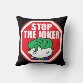 チビ(小さくかわいく書いた感じ)ストップのジョーカー クッション (裏面)