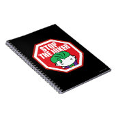 チビ(小さくかわいく書いた感じ)ストップのジョーカー ノートブック (右側)