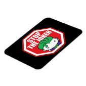 チビ(小さくかわいく書いた感じ)ストップのジョーカー マグネット (左側)