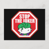 チビ(小さくかわいく書いた感じ)「ストップジョーカー」の看板 ポストカード (正面)