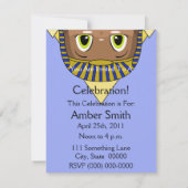 チビ(小さくかわいく書いた感じ)スフィンクス(ピラミッド付) 招待状 (裏面)