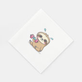 チビ（小さくかわいく書いた感じ）スロおもしろいストレーニングかわいいかわいいズジムカートゥーン スタンダードランチョンナプキン (角)