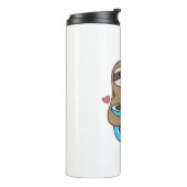 チビ（小さくかわいく書いた感じ）スロッスコーヒーラバー – かわいいかわいいスロッスホギー タンブラー (回転左)