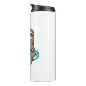 チビ（小さくかわいく書いた感じ）スロッスコーヒーラバー – かわいいかわいいスロッスホギー タンブラー (回転右)