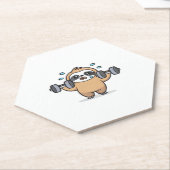 チビ(小さくかわいく書いた感じ)スロッスジムフェイル – かわいいかわいいおもしろいトレーニングA ペーパーコースター (アングル)