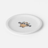 チビ(小さくかわいく書いた感じ)スロッスジムフェイル – かわいいかわいいおもしろいトレーニングA ペーパープレート (アングル)