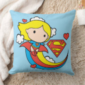 チビ(小さくかわいく書いた感じ)スーパーガー飛んでいるルレインボー クッション (ブランケット)