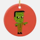 チビ(小さくかわいく書いた感じ) セラミックオーナメント (裏面)