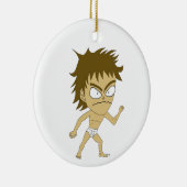 チビ(小さくかわいく書いた感じ) セラミックオーナメント (右)