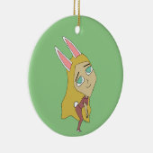 チビ（小さくかわいく書いた感じ） セラミックオーナメント (右)