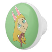 チビ（小さくかわいく書いた感じ） セラミックノブ (右)