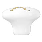 チビ（小さくかわいく書いた感じ） セラミックノブ (側面)