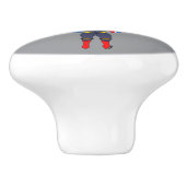 チビ（小さくかわいく書いた感じ） セラミックノブ (側面)