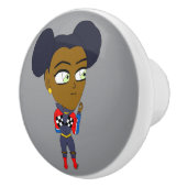 チビ（小さくかわいく書いた感じ） セラミックノブ (右)