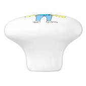 チビ（小さくかわいく書いた感じ） セラミックノブ (側面)