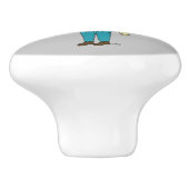 チビ（小さくかわいく書いた感じ） セラミックノブ (側面)