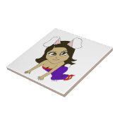 チビ（小さくかわいく書いた感じ） タイル (側面)