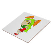 チビ（小さくかわいく書いた感じ） タイル (側面)