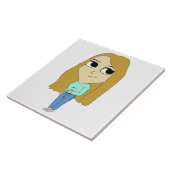 チビ（小さくかわいく書いた感じ） タイル (側面)