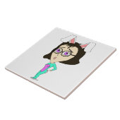 チビ（小さくかわいく書いた感じ） タイル (側面)