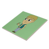 チビ（小さくかわいく書いた感じ） タイル (側面)