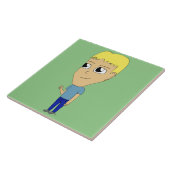 チビ（小さくかわいく書いた感じ） タイル (側面)