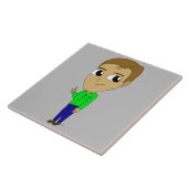 チビ（小さくかわいく書いた感じ） タイル (側面)