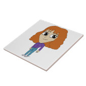 チビ(小さくかわいく書いた感じ) タイル (側面)