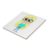 チビ（小さくかわいく書いた感じ） タイル (側面)